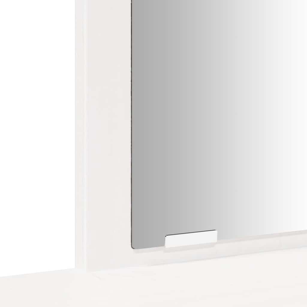 Dressing Table Set With A Mirror Solid Wood Pine